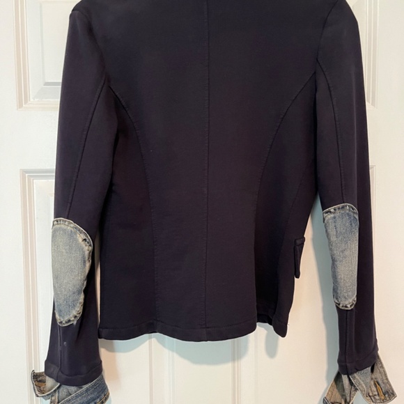 Baci Denim/black blazer jacket - Picture 3 of 5